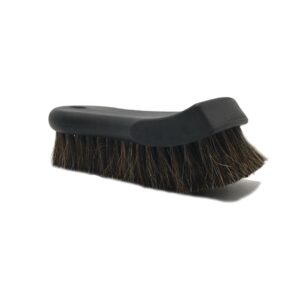 Horse Hair Leather Seat Brush